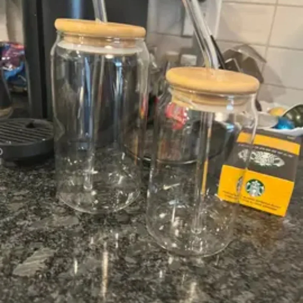 Glass Water Cup - Picture 1 of 2